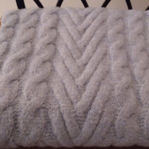 Scarf Sky Blue Woven~ wrap around (never worn).